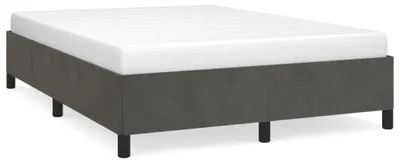 Obrázek produktu pro vidaXL Rám postele bez matrace tmavě šedý 140x190 cm sametový