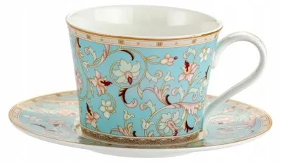 Produktbild von Domdekoracji Orientalische Porzellan-Tasse mit Untertasse 240 ml