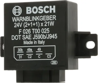 Produktbild von BOSCH F 026 T00 025 Blinkgeber Blinkerrelais für RENAULT TRUCKS Midliner passend für MERCEDES-BENZ UNIMOG O 405 O 307 O 407