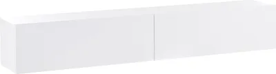 Produktbild von BELIANI TV-Möbel Weiß Faserplatte 180 cm Hängend 2 Türen Einfarbig Schmal Modern Schlicht TV-Hängeschrank Fernsehschrank TV-Lowboard Wohnzimmer