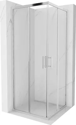 Immagine prodotto di Mexen Rio cabina doccia quadrata 80 x 80 cm, trasparente, cromo - 860-080-080-01-00