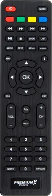 Produktbild von PremiumX Fernbedienung für PremiumX HD 521 und 521S FTA Ersatzfernbedienung für 521 Sat Receiver