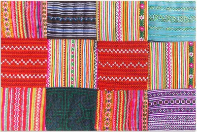 Produktbild von Türkisches Patchwork gemusterte Gewebe – Vinylteppich – 120x180 cm – Outdoor Teppich – Terrasse – Wetterfest – Modern