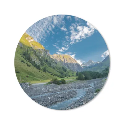 Produktbild von MuchoWow® Mauspad Mousepad Fluss durch den Großglockner im europäischen Österreich 20x20 cm - Mousepads - Maus Mat - Pad - Mausunterlage - Schreibtischmatte