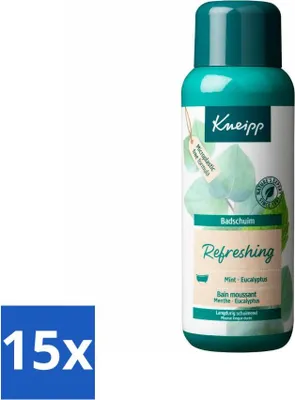 Produktbild von Kneipp - Badeschaum - Minze-Eukalyptus - Erfrischend - 400 ml - Vorteilspack - 15 Stücke