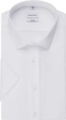 Image de Seidensticker chemise à manches courtes blanche Shaped