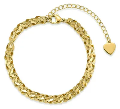 Produktbild von Stylisches vergoldetes Armband Elarisse Gold VWB260668G