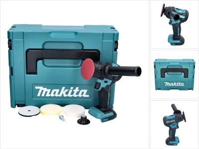 Immagine prodotto di Makita DPV 300 ZJ Smerigliatrice lucidatrice a batteria 18 V 50 / 80 mm Brushless + Makpac - senza batteria, senza caricabatteria