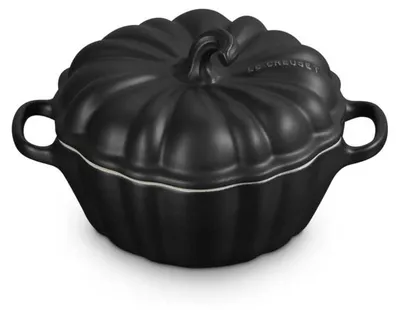 Produktbild von LeCreuset Förmchen Kürbis Steinzeug | Auswahl Schwarz : Schwarz Farbe: Schwarz