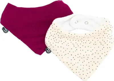 Produktbild von Lätzchen Domiva Rosa Baumwolle 2 Stücke (2 Stück)