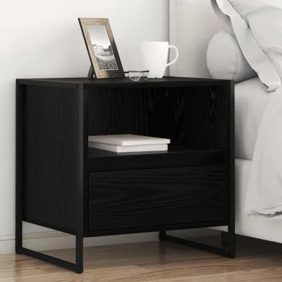 Immagine prodotto di Maison Exclusive - Comodini, set di 2 pezzi, effetto legno noce nero, 50 x 39,5 x 50 cm