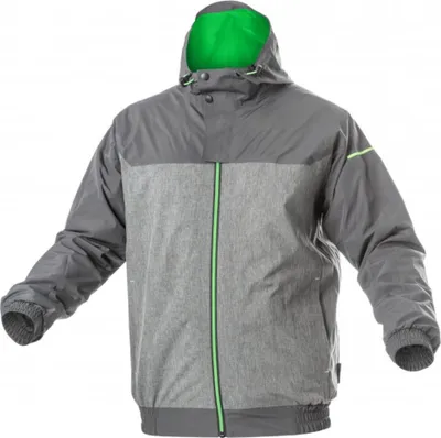 Produktbild von Högert  Technik - HEINER Herren Regenjacke Bomber – wasserdicht 5000 mm, leicht & atmungsaktiv, dunkelgrau/grün - M