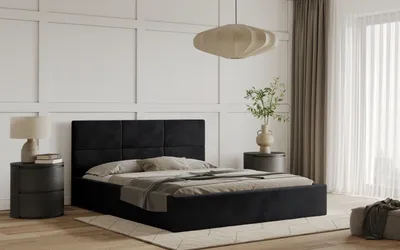 Obrázek produktu pro Postel TIVOLI 160x200 černá s úložným prostorem
