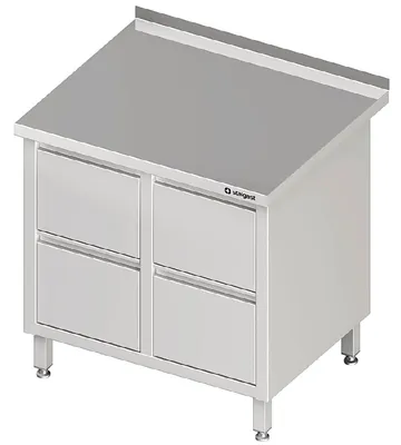 Immagine prodotto di Cassettiera con 2x2 cassetti, 840x700x850 mm, con supporto, saldata