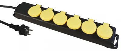 Produktbild von Steckdosenleiste 6-fach, IP44 1,4m Zuleitung