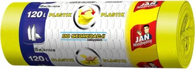 Produktbild von JAN WOR/SM/SEGR 120L/10 ŻÓŁTE - worki na śmieci