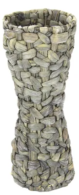 Produktbild von Handgefertigte Wasserhyazinthe Vase für Kunstblumen