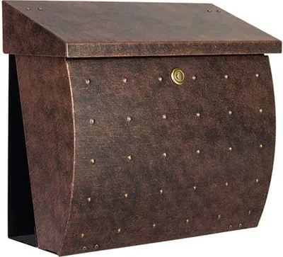 Produktbild von Heibi Briefkasten KROSIX Edelstahl pulverbeschichtet braun-gold DIN C4 quer