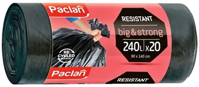 Produktbild von Arbeitsschutzmüllbehälter, robust, mit Tragegriffen, B&S, 240 Liter, 20 Stück