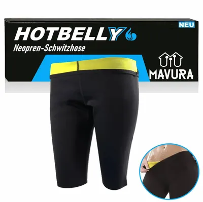 Immagine prodotto di HOTBELLY pantaloni di sudore in neoprene pantaloni sauna hot yoga pantaloni sport dimagrante fitness pantaloni - M