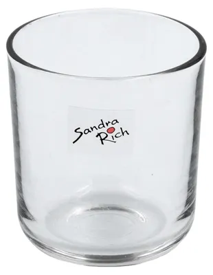 Zdjęcie produktu dla Świecznik okrągły, przezroczysty, do świec typu "tealight", "Sandra Rich Glastopf", wymiary 8x8,8 cm, 1 sztuka