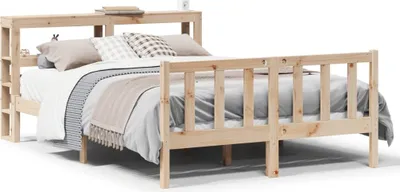Produktbild von vidaXL Massivholzbett ohne Matratze 140x200 cm Kiefernholz