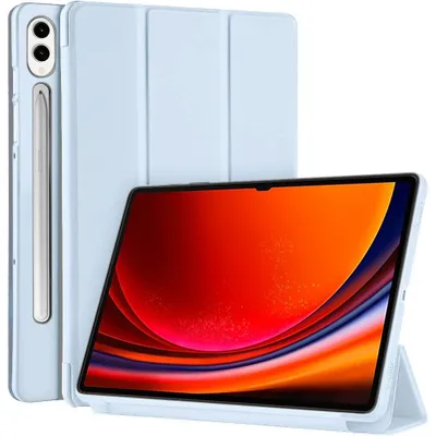 Image de Coque pour Samsung Galaxy Tab S10 Plus / S9 Plus, Protection Anti-Rayures avec Support Veille-Réveil - Bleu