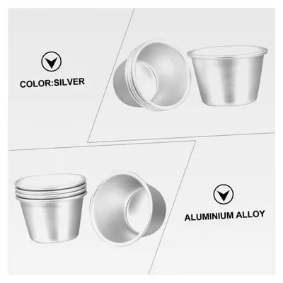 Produktbild von 3 Stück runde Kuchenformen aus Aluminiumlegierung mit Antihaftbeschichtung, kratzfest und hochglänzend, zum Backen von Kuchen und Pudding