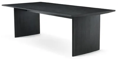 Produktbild von Casa Padrino Luxus Esstisch Anthrazitgrau 230 x 110 x H. 76 cm - Massivholz Küchentisch - Rechteckiger Esszimmertisch - Luxus Esszimmer Möbel