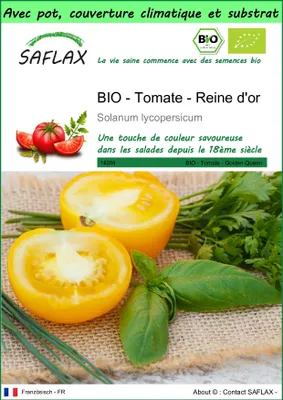 Image de SAFLAX Garden to go -- Tomate - Reine d'or - 15 graines - Solanum