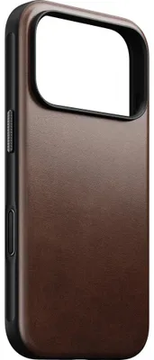 Produktbild von Handyhülle aus Naturleder für iPhone 18 Pro / 17 Pro, Nomad Modern Leather Case Horween Series mit MagSafe, rustikales Braun
