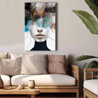 Productafbeelding van Wallity, 4570softc-013, Decoratief canvas schilderij, 100% canvas, Meerdere kleuren, 45 x 70 cm