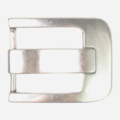 Produktbild von FRONHOFER klassische Gürtelschnalle, Breitdornschnalle, silber, 4,5 cm