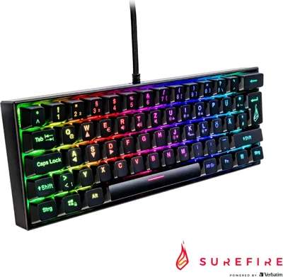Image de Verbatim 48712 Clavier Rvb M1 Qwertz Allem