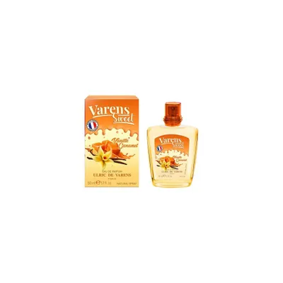 A perfume box and bottle are displayed against a white background.