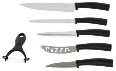 Immagine prodotto di Set di coltelli, 6 pezzi, lama in acciaio inox