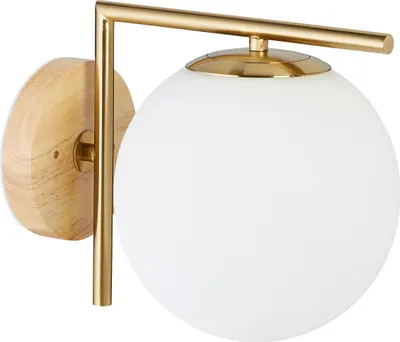 Produktbild von relaxdays Wandleuchte Messing GLOBI