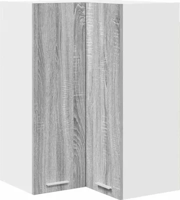Image de Armoire suspendue Gris Sonoma et Blanc 57 x 57 x 80 cm