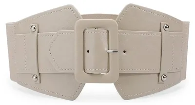 Productafbeelding van SYMOL Riem voor dames, breed, elastisch, ceintuur, vintage, korsetmodel, met grote gesp