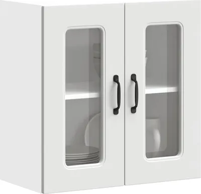 Produktbild von Hochwertig Küchen-Hängeschrank mit Glastür Kalmar Weiß Holzwerkstoff 853667