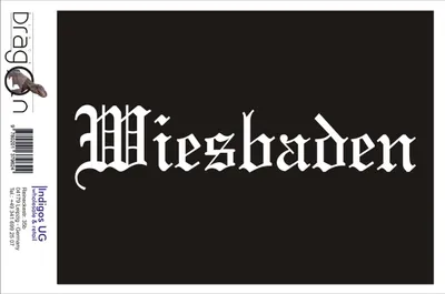 Produktbild von Aufkleber / Autoaufkleber - JDM / Die cut / Auto / OEM - Stadt Wiesbaden - 200x50mm pink - Heckscheibe / Heckscheibenaufkleber