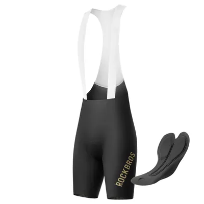 Obrázek produktu pro ROCKBROS Pánské šortky Bib krátké prodyšné polstrované cyklistické šortky pro elastické reflexní cyklistické šortky MTB EU XL