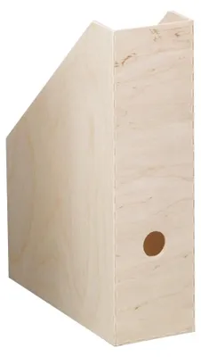 Aufbewahrungsbox aus Birkenholz, 21 x 9 x 32 cm, unbehandelt