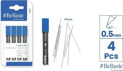 Obrázok produktu pre Bebasic Hb 0,5 mm rydlá – 48 kusov v ekonomickom balení