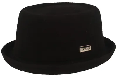 Kangol Stoff-Pork Pie Mowbray in schwarz