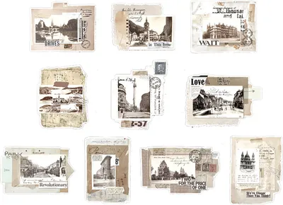 Produktbild von Scrapbook-Aufkleber, Vintage, dekoratives Scrapbooking für Journaling, Fotoalbum, 30 Blatt, Typ 1