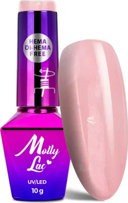 Produktbild von MollyLac Sparkling French Shining Princess HEMA/Di-HEMA-freier Hybrid-Nagellack 10 g Nr. 702