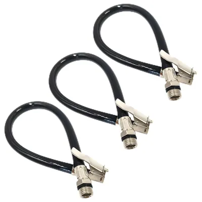 Immagine prodotto di Tubo di gonfiaggio per pneumatici - Set da 3 - 37 cm - Valvola Schrader