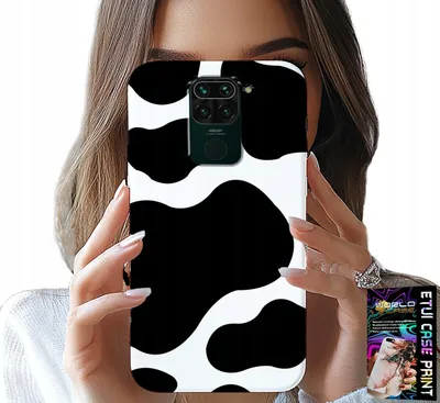 Zdjęcie produktu dla Etui Do Xiaomi Note 9 - Czarno - Białe Łaty Krowa, Modne Wzory