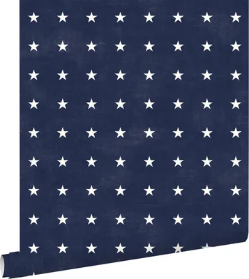 Produktbild von ESTAhome Tapete Sterne Marineblau 53 cm x 10.05 m